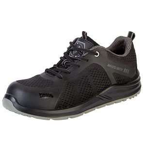 Полуботинки "Капер", цв. чёрно-серый, КП, ПУ/ПУ